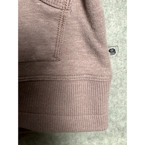 Mountain Hardwear Sz S Lavender Pullover Hoodie Sweatshirt Cropped thumbholes - Picture 4 of 10